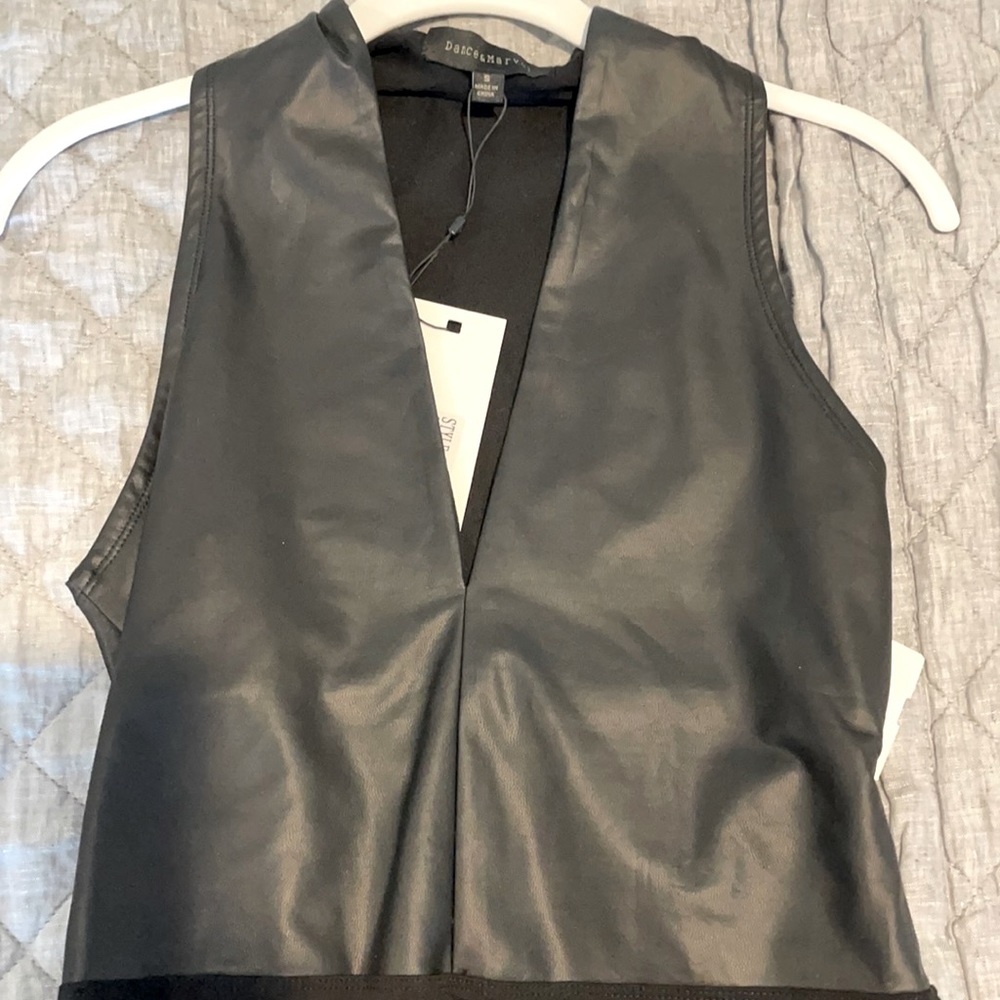 Faux leather bodysuit boutique